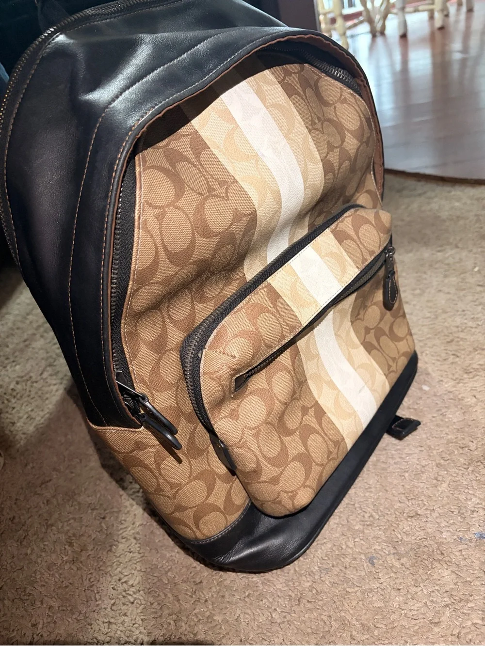 Coach backpack tan